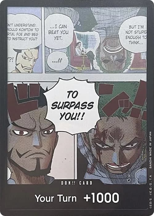 DON!! Card (Mihawk & Zoro) (Double Pack Set Vol. 3) · DON-542683