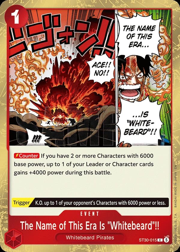 The Name of This Era Is "Whitebeard"!! · ST30-015